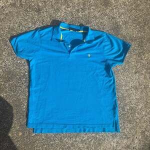 U.S. Polo Assn. Men's Short Sleeve Pique Polo Shirt Blue Size Large